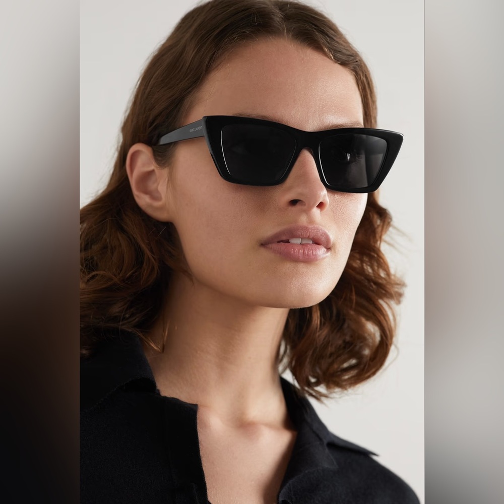Saint Laurent Cat Eye Black Sunglasses